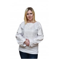 Embroidered blouse "White Desire"
